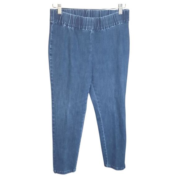 Soft Surroundings Womens Metro Pull-On Denim Legging Jeans Size MP - Picture 2 of 8
